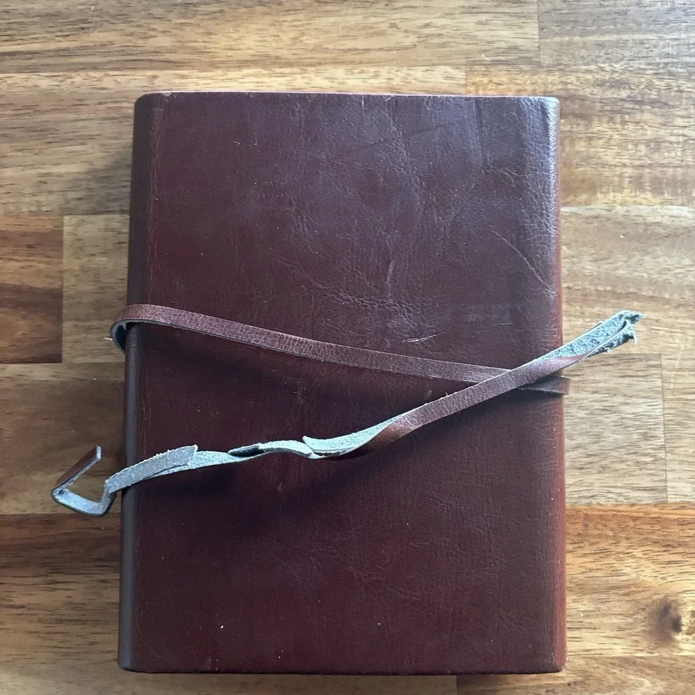 Cavallini & Co. Brown Leather Journal  MADE IN ITALY - BROKEN STRAP- AS IS